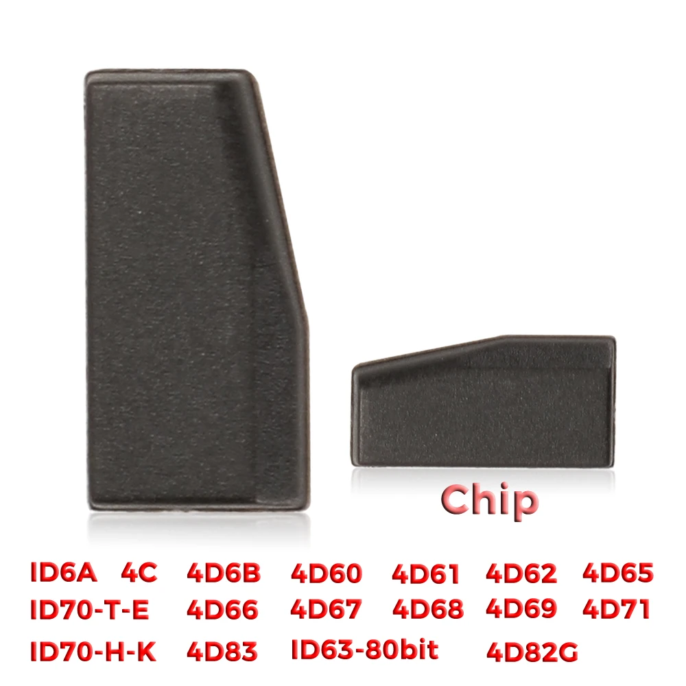 jingyuqin Transponder Remote Car Key Chip 4C ID6A 4D60 4D61 4D62 4D65 4D66 4D67 4D68 4D69 4D71 4D82G ID70-T-E ID63-80bit