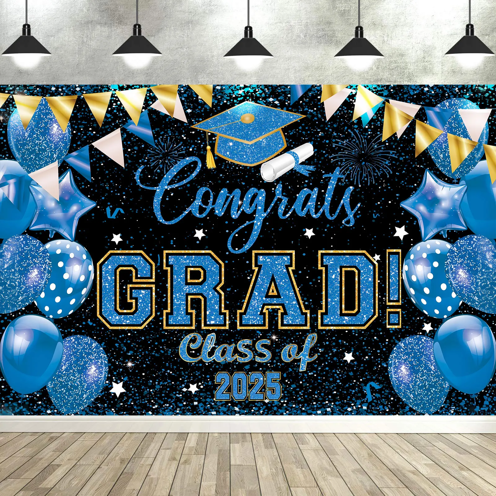 Graduation Decorations Backdrop Class of 2025 Banner Supplies Photographic Studio Photo Backgrounds Booth Props