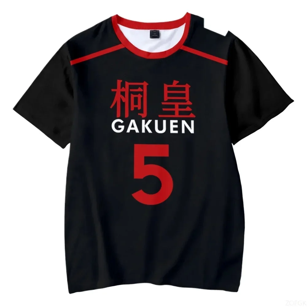 ثلاثية الأبعاد الرجال والنساء قصيرة الأكمام تي شيرت مثيرة للاهتمام المدرسة المتوسطة أنيمي الرسوم المتحركة دور اللعب الملابس الصيف تي شيرت غير رسمي