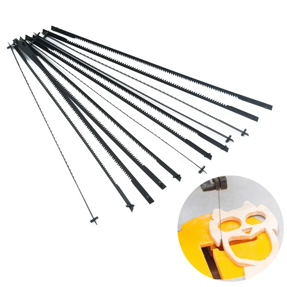 12pcs Set TPI10 150MM Woodworking Jigsaw Blades Woodworking Wire Saw Blade Pinned Cutting Tools For Hard And Soft Wood/plywood