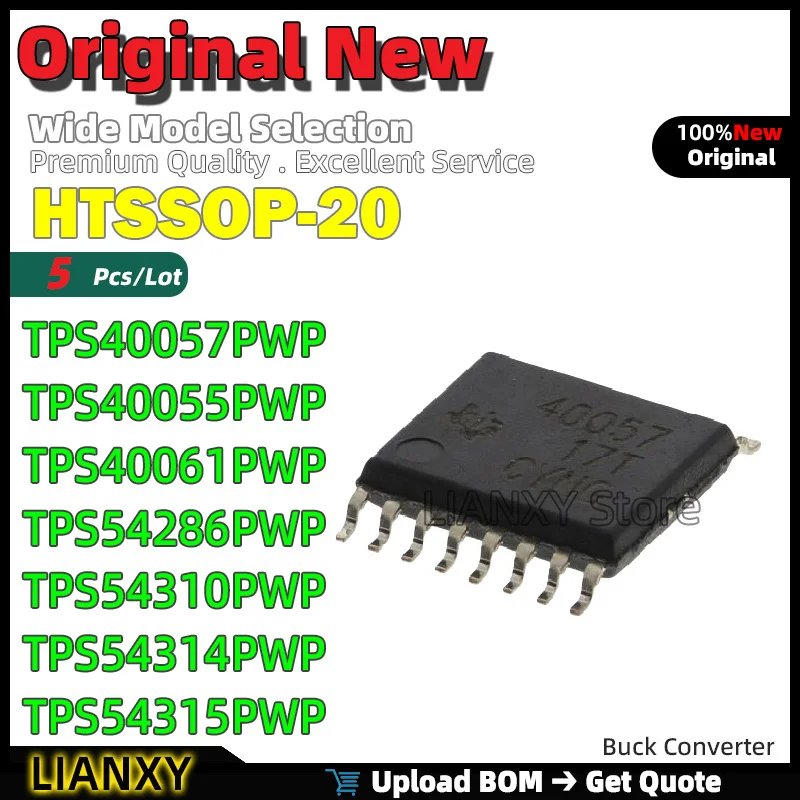 

5 шт. HTSSOP-20 TPS40057PWP TPS40055PWP TPS40061PWP TPS54286PWP TPS54310PWP TPS54314PWP TPS54315PWP TPS54316PWP новый оригинальный