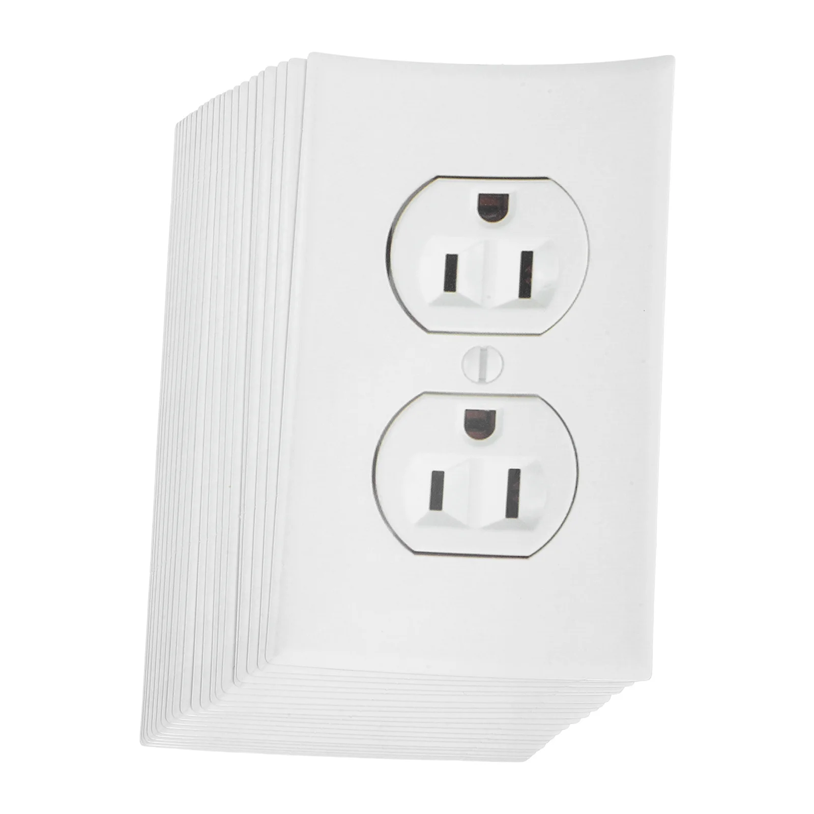 

20pcs Fake Outlet Stickers For Prank Durable Vinyl Wall Plate Covers Funny Office Home Decor Stickers For Adults
