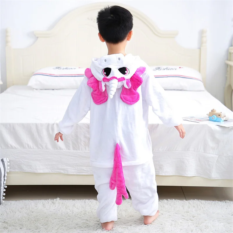 Unisex Erwachsenen Cartoon Tier einteiligen Pyjama Einhorn Langarm warme Kapuze Nachtwäsche Lounge wear Kigurumi Cosplay Overall