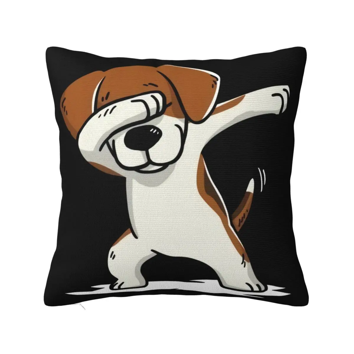 Men's Dabbing Beagle Funny Beagle Dog Fashion S S Co Geek Famous Straight New Print Summer Pillow Case