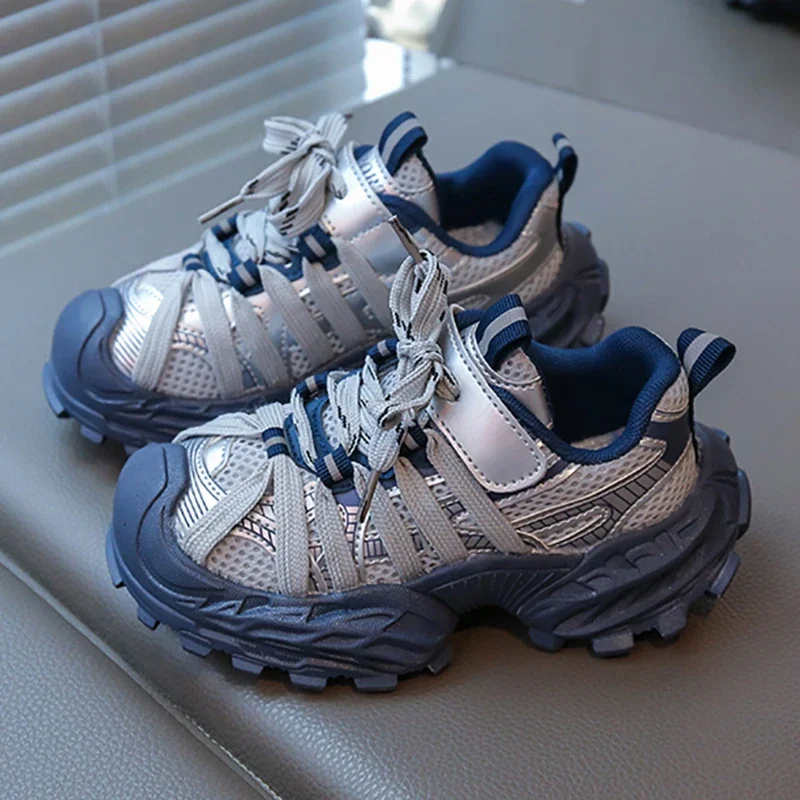 

Spring Autumn Kid's Mesh Breathable Sneakers Children's Trend Fashion Sport Shoes Boys Fashion Sneakers Girls Running Shoes Kids