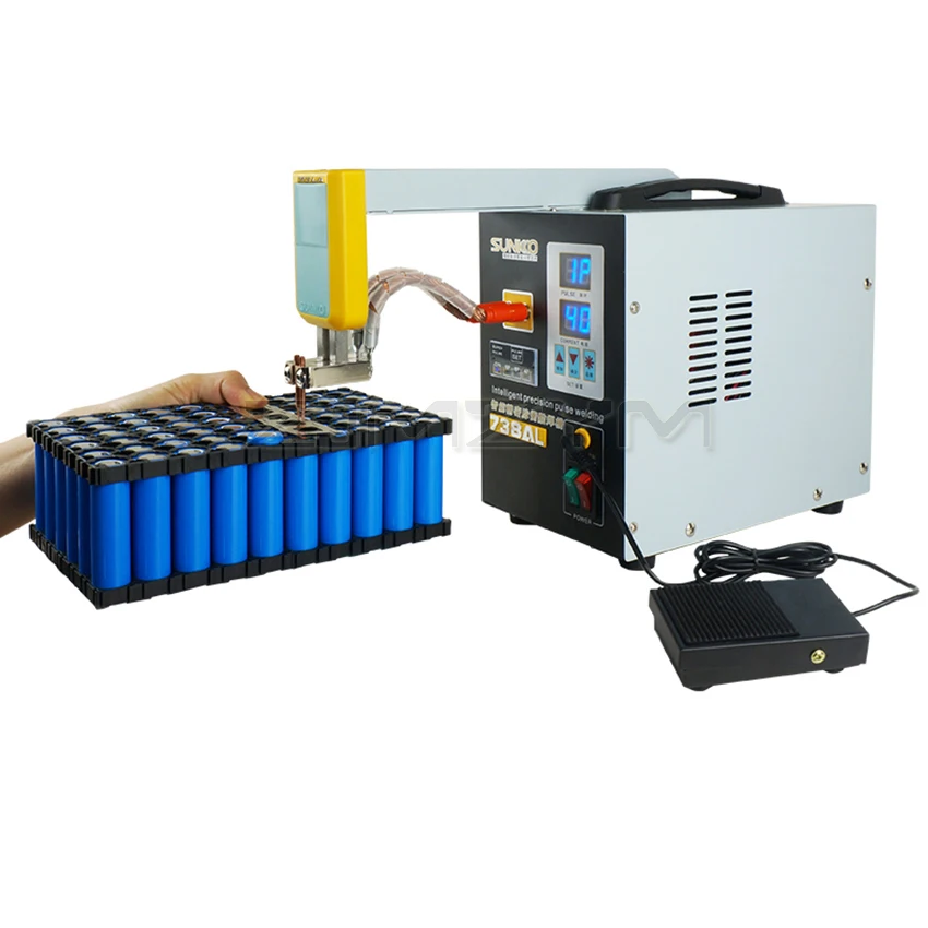 SUNKKO 3.6KW 738AL Spot Welding Machine New Upgraded Telescopic Arm Handheld WIth Spot Welding Pens Precision Pulse Spot Welders