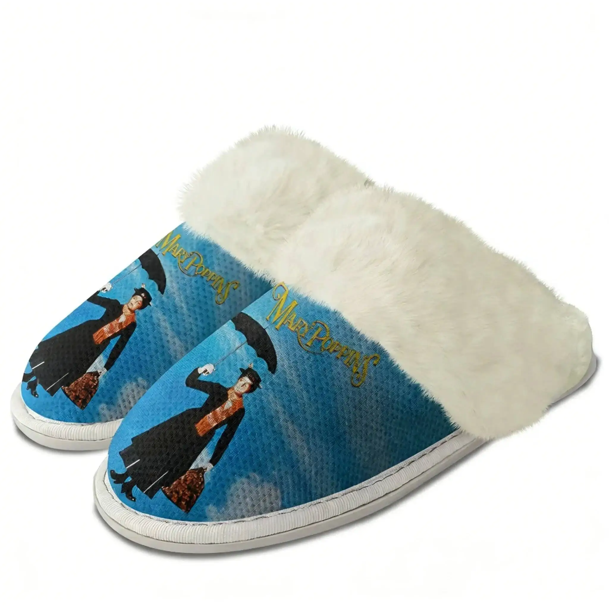 Mary-Poppins Plush Edge Warm Shoes Mens Womens Home Casual Slipper Bedroom Fashion Thermal Lightweight Shoe Custom Slippers
