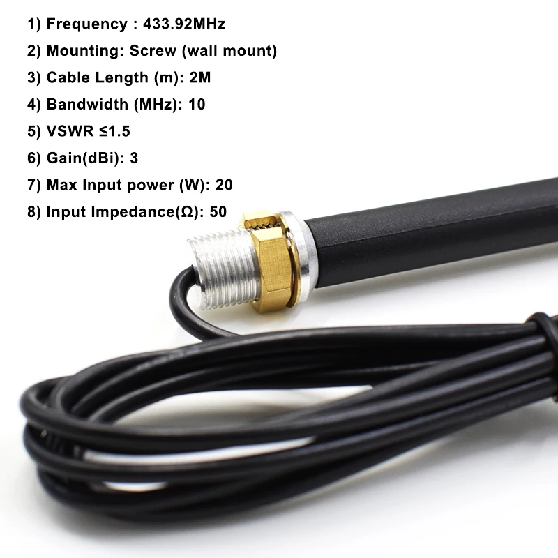 Imagem -06 - para Compatibilidade com Nologo Eco Dip Porta Inteligente Controle Remoto 433mhz Antena Sinal Amplificação Sinal Intensificador de Sinal