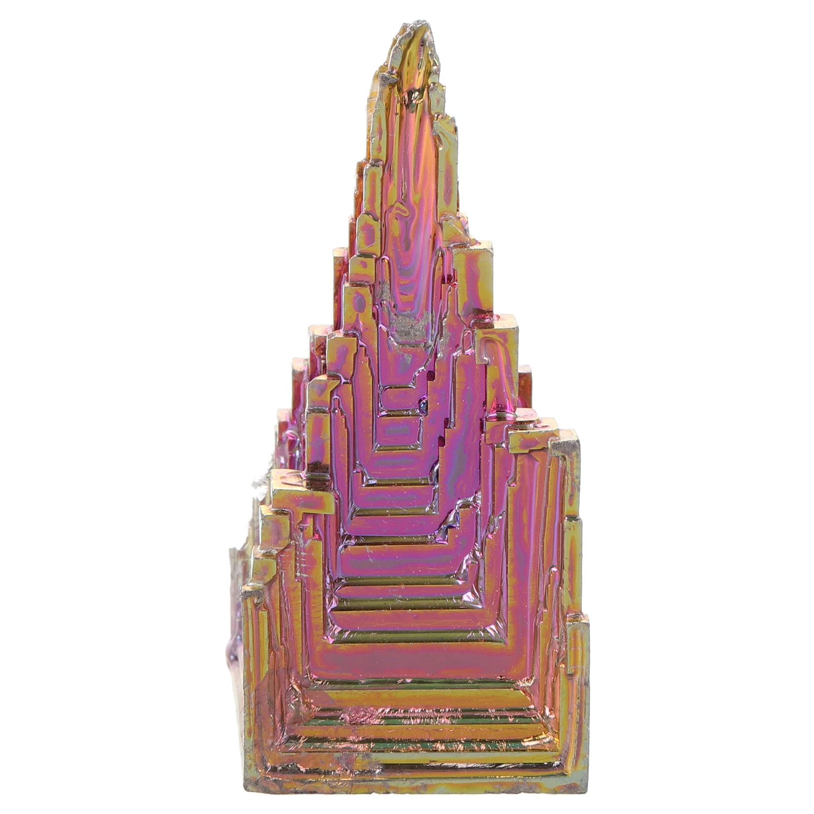 Bismuth Ore Crystal Mineral Ornament Desktop Geometry Specimen Adornment Decoration