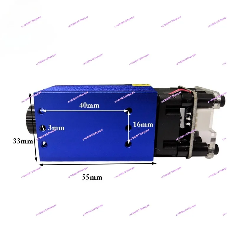 405nm 500mW Tunable Focus Blue Laser Module 0.5W TTL/PWM for Engraving & Cutting