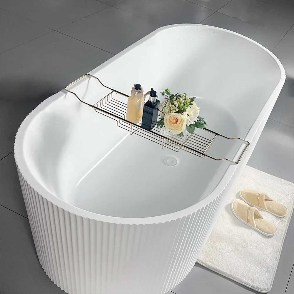 Acrylic Bathtub Modern Design Freestanding Bath Tub White Free Standing Alone Soaking Whirlpool Tubs