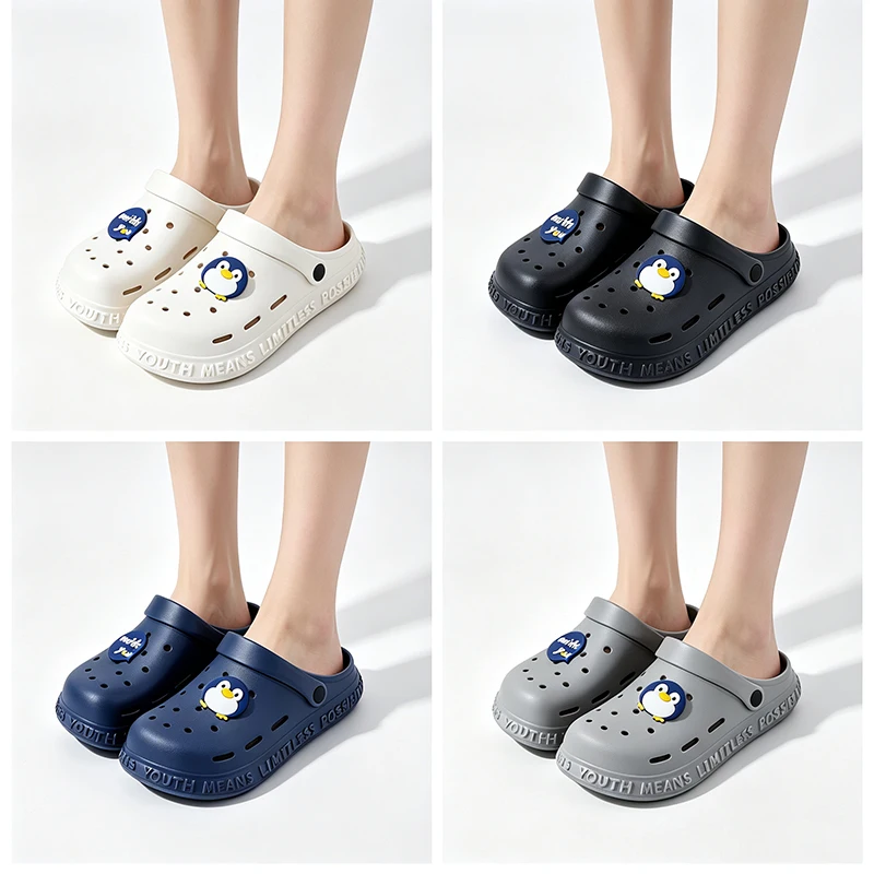Mens Summer Beach Sandals Unisex Casual Garden Clogs Outdoor Wide Toe Cross Sandals for Ladies Non Slip House Shower Slippers