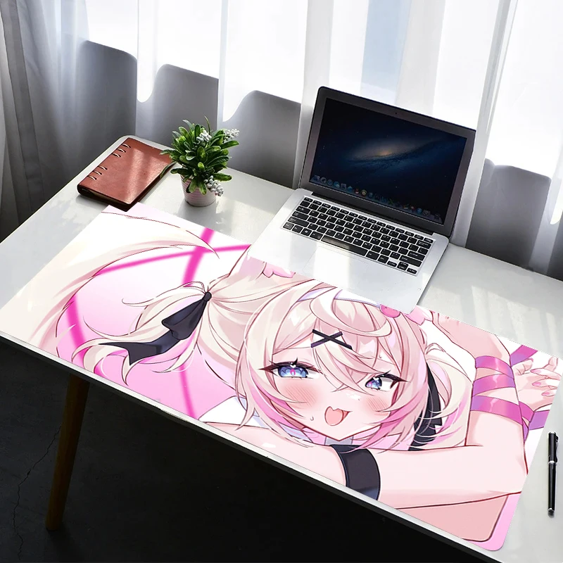 

Mouse Pads Desk Mat Protector Gaming Hololive Mococo Fuwawa Abyssgard Mousepad Office Table Decor Keyboard Pad Computer Mats