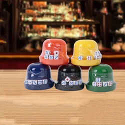Plastic set, mother and child color cup, bar with vacuum film packaging, comes with color dice and dice dice cup