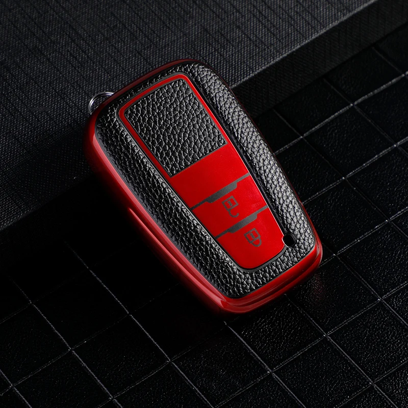 Auto Leather TPU Car Key Cover Case for Toyota Prius Camry Corolla C-HR CHR RAV4 Prado 2018 Keychain Accessories