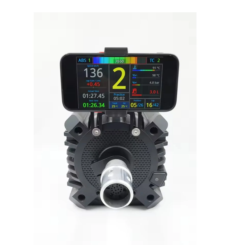 Dudukan Ponsel Universal yang Dapat Disesuaikan untuk Dasbor Mobil, Kompatibel dengan MOZA R5 R3 R9 R12 SIMAGIC FANATEC Base