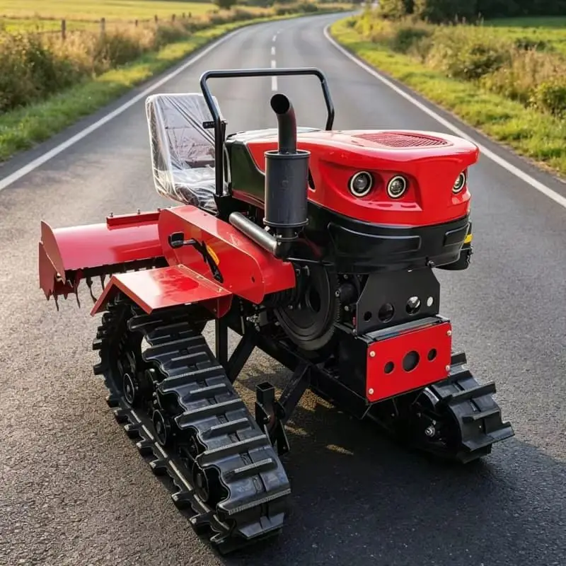 

Customized Durable Ploughing Machine, Crawler Rotary Tractor, New Small Mini Tiller of 2026, Farm Cultivator