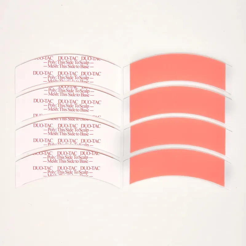 36pcs Duo-Tac Double Side Adhesive Tape for Toupee Wig Poly Mesh Hair System Easy Cleanup Tape image 3