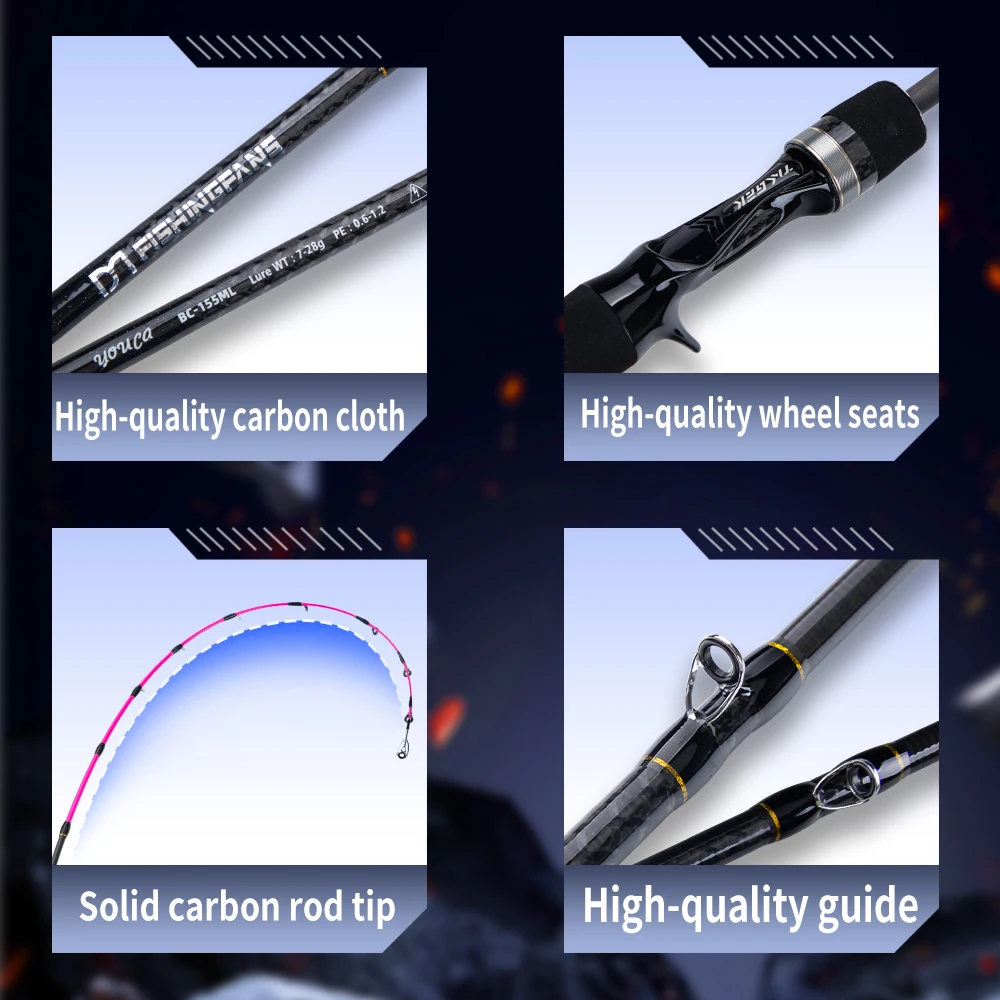 FISHINGFANS Egi Octopus Super Light Fishing Rods Solid Tip ML Cuttlefish Fishing Casting Rod Squid Boat Fishing Webfooted Rod