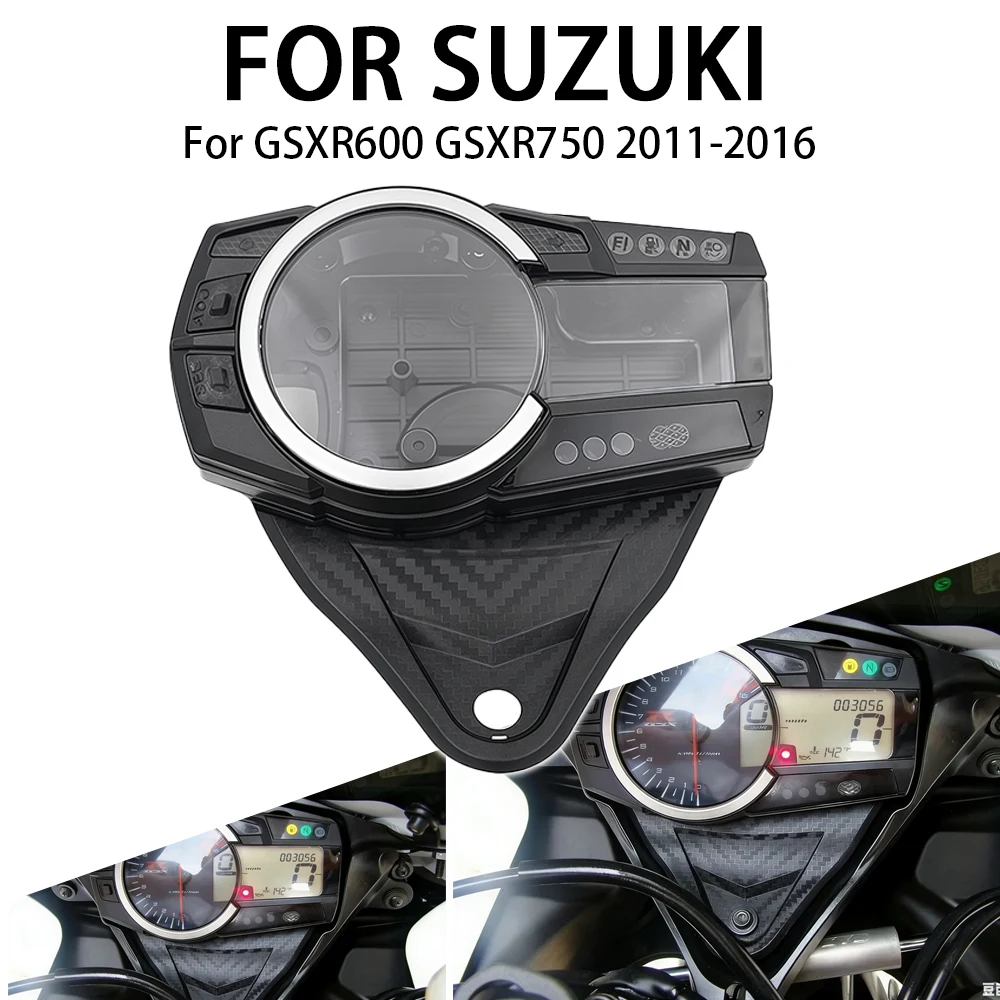 Fit For SUZUKI GSXR600 GSX-R 600 750 GSXR750 K11 2011 - 2016 Speedometer Instrument Case Gauge Odometer Tachometer Housing Cover