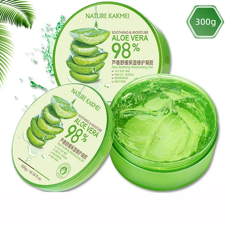 

300g 98% Aloe Soothing Face/Hand/Body Gel Aloe Vera Gel Skin Care Remove Acne Moisturizing Day Cream After Sun Lotions Aloe Gel