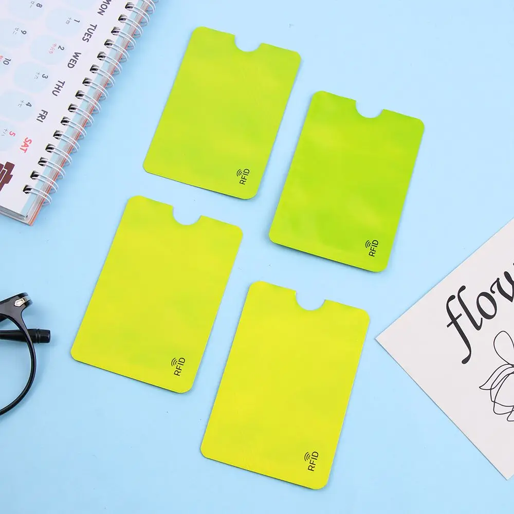 5PCS Reader Credit Cards Safety Bank Rfid Card Holder Aluminium Blocking Anti Thief