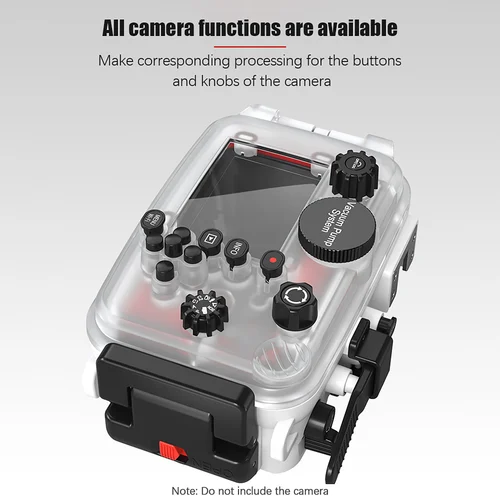 Imagen 2 del producto Nueva funda carcasa impermeable para cámara TG7 para cámara de acción subacuática 60m funda protectora de buceo con interfaz roscada de 52mm