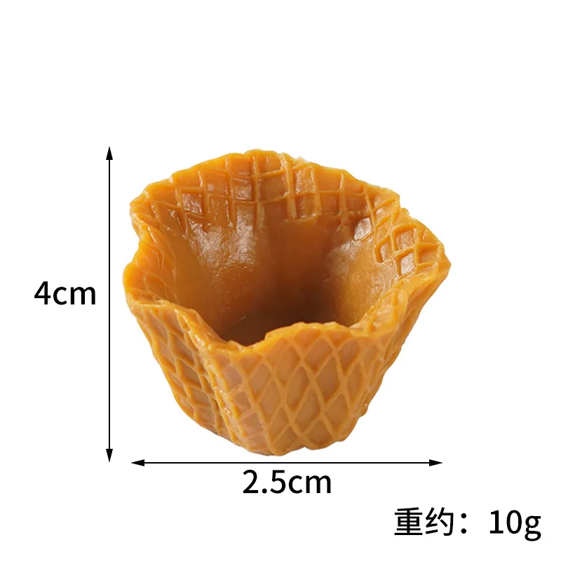 10PCS Fake Cake Simulation Ice Cream Cone Food Model Dessert Shop Window Display Model Photo Props Kids Toy