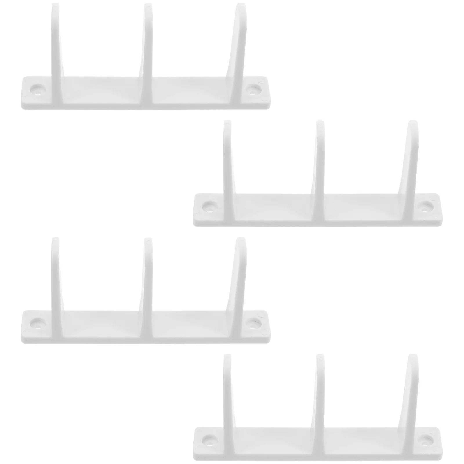 

4pcs Cabinet Sliding Door Guide Set Plastic Floor Mount Track For Smooth Operation Bottom Barn Door Roller Guide For Closet