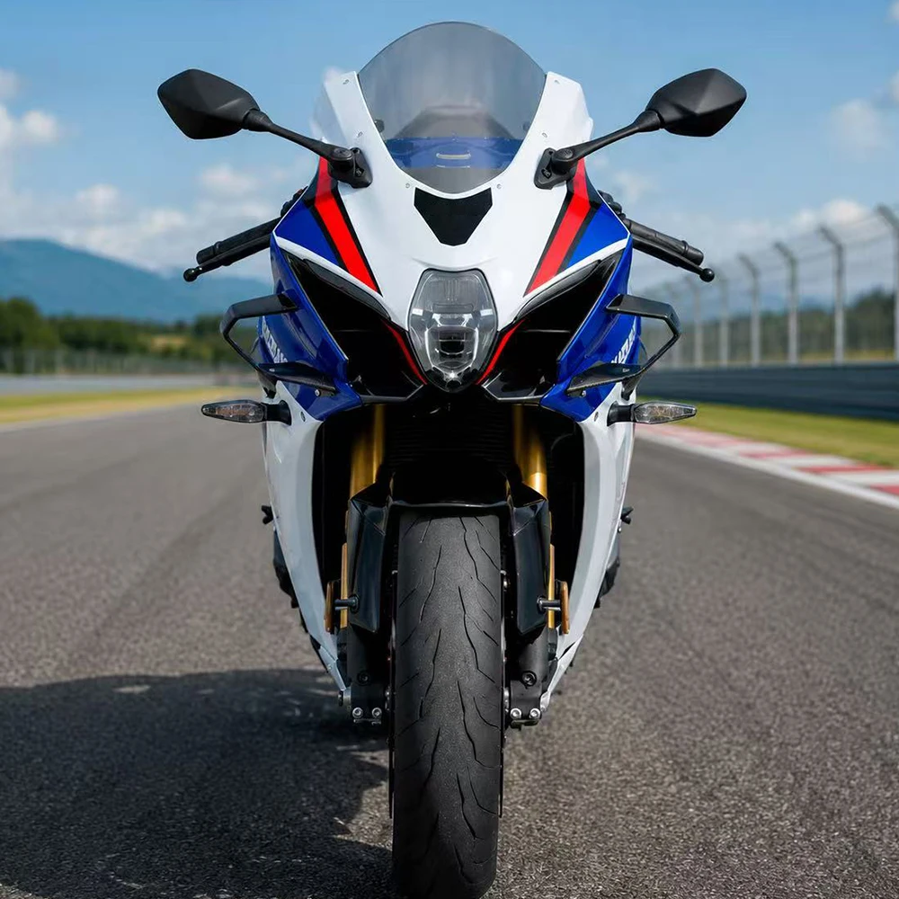 For Suzuki Gsxr1000 Gsxr1000r Front Winglets Headlight Aero Spoilers Air Deflectors Motorcycle Body Kit 2017-2024