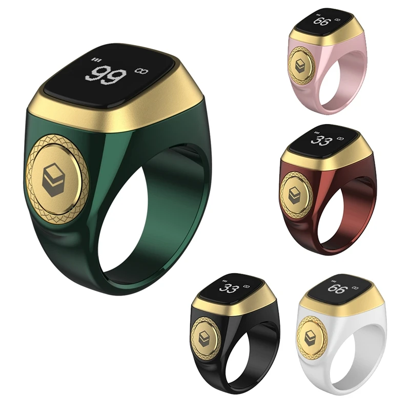 

Smart Tasbih Tally Counter Ring For Muslims Zikr Digital Tasbeeh 5 Prayer Time Tasbih Zikr Ring