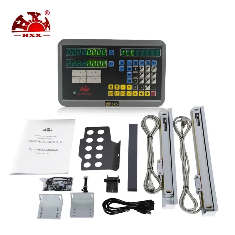 HXX New Style Precision Instrument Dro 2 Axis Digital Readout Dro GCS900-2D/ DRO 2 AXIS Digital Readout Linear Scale