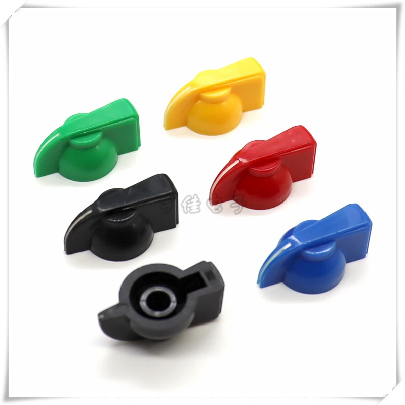 5PCS Beak-shaped Plastic Flower Knob Potentiometer Band Switch Panel Adjustment Cap Knob Cap Flower Hole 6mm