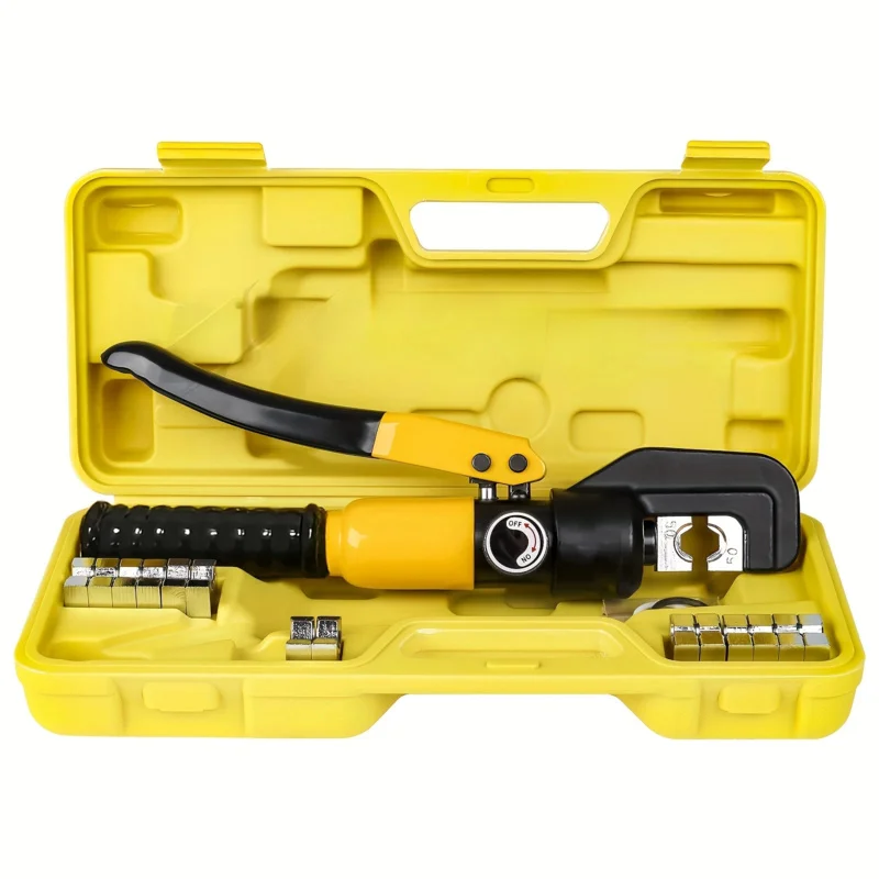 Alloy Steel Hydraulic Crimper Kit, 4-70mm ² Hex Mould Set Professional Hydraulic Crimping Tool Set With 8 Hexagonal Dies