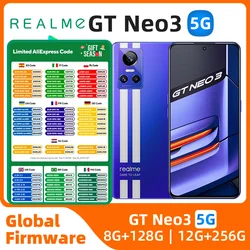 Realme-gt o 3 Android 5g電話,6.7インチ画面,256g,80w充電,50mpカメラ,良好な状態,中古電話