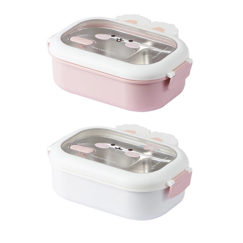 

Lunch Box With Rabbit Designs User Friendly Rabbit Stainless Lunch Organizers Spill Proof Storage Holders