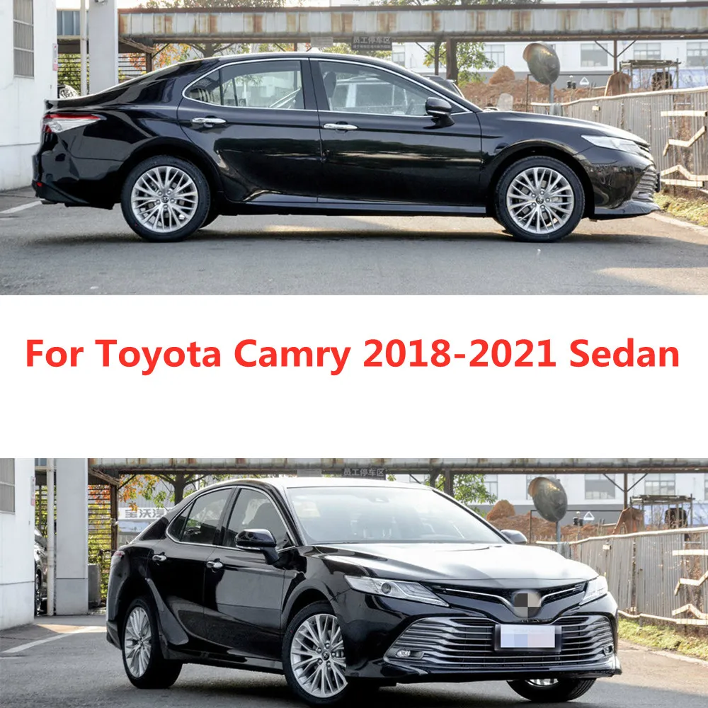 For Toyota Camry 2018 2019 2020 2021+ Side Window Vent Visor Sun Rain Deflector Guard Awnings Shelters Smoke Adhesive Cover Trim