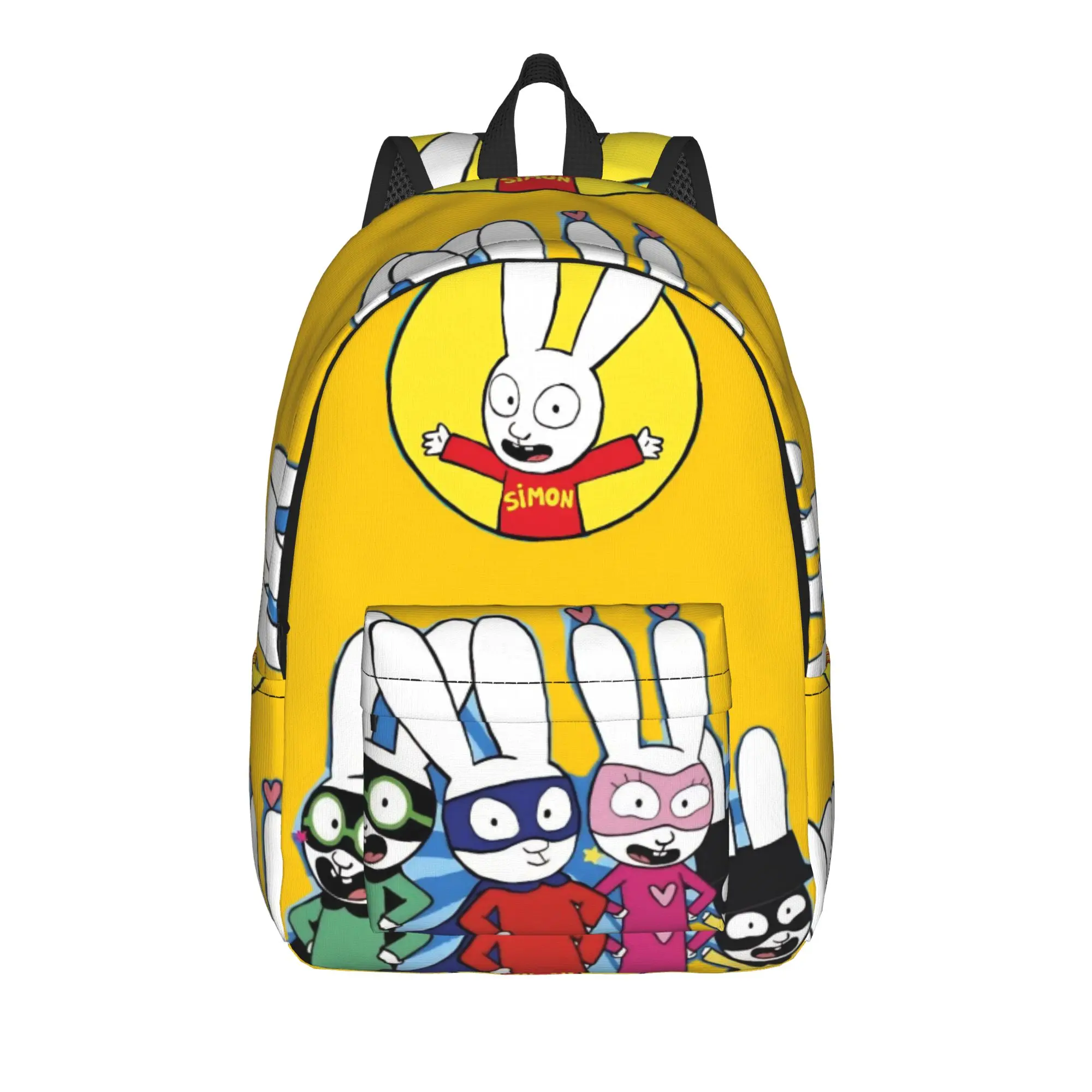 Simon Super Rabbit Backpack for Men Women Cool Student Work Daypack  College Canvas Bags Durable