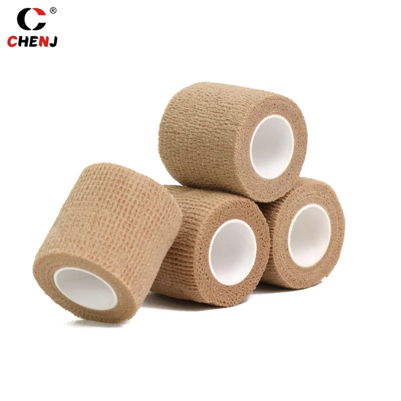 Non-woven Elastic Sport Self Adhesive Elastic Bandage Wrap Tape Elastoplast For Knee Finger Ankle Palm Shoulder Support Pads