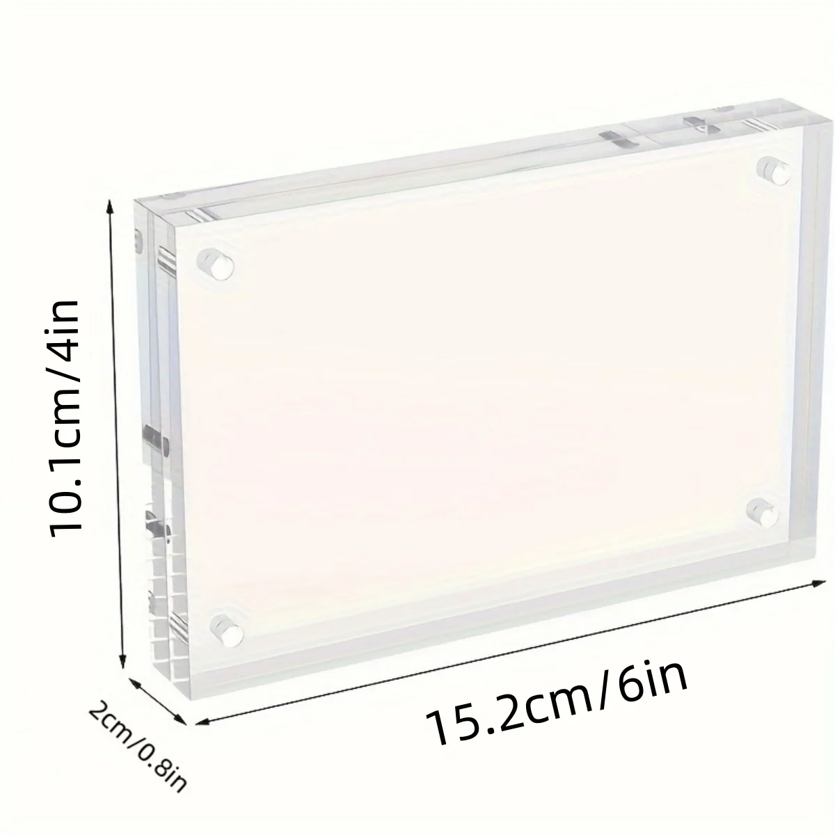 1PC magnetic photo frame collection display frame, punch-free (4 x 6 inches)