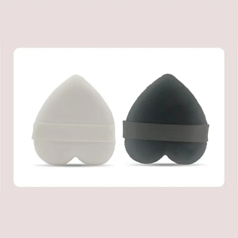 Heart-Shaped Velvet Sponge Puff para maquiagem facial, Puff cosmético, Cotton Puffs, Make Up Tools