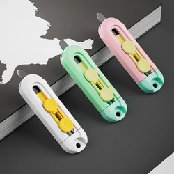 Magnetic Creative Cute Art Knife Mini Portable Utility Knife Paper Knife Blade Office Stationery Cutting Unboxing Box Supplies