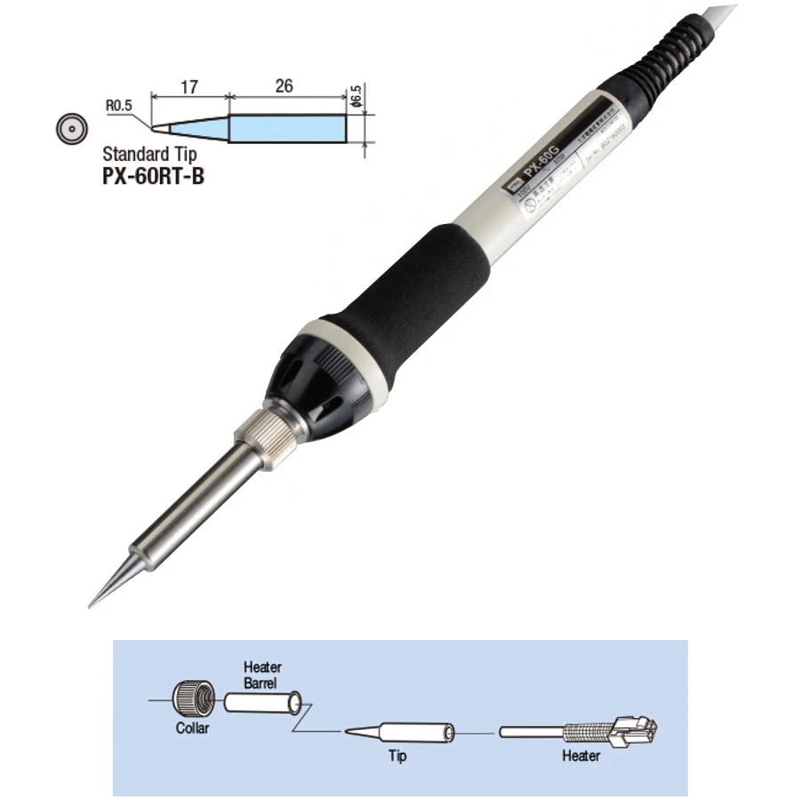 GOOT Mini Soldering Station 250℃-450℃ Anti-static Rapid Heating Up for SMD Rework PX-501 PX-501AS