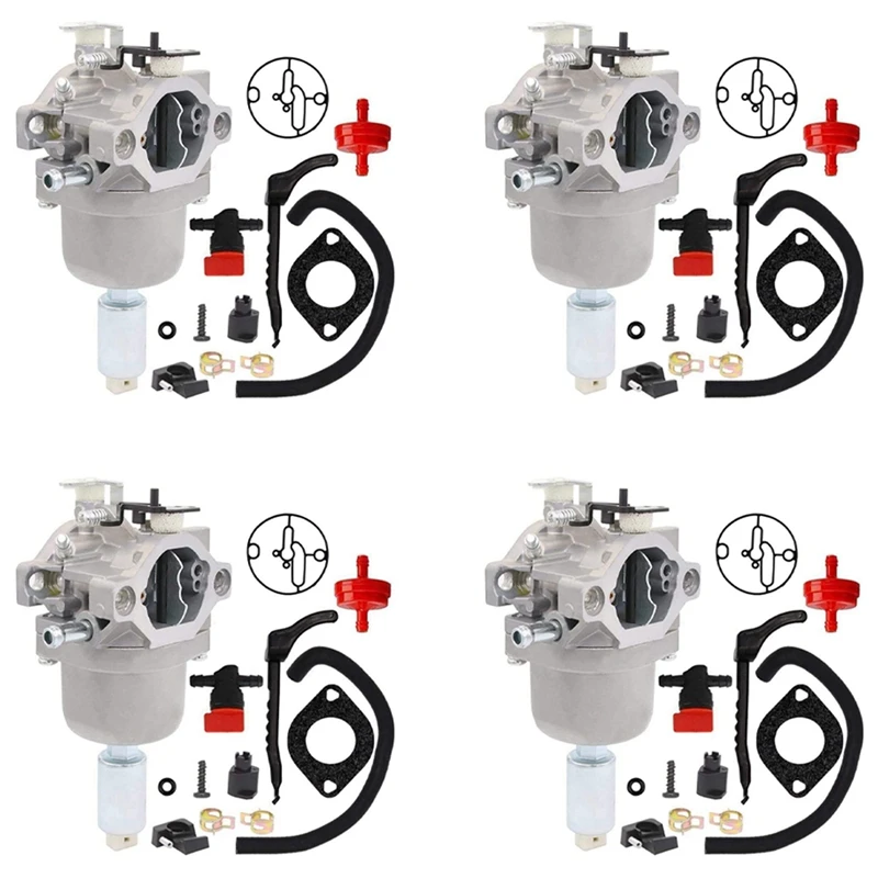 4X 799727 Carburetor For Briggs & Stratton 698620 690194 791886 499153 498061 14Hp 15Hp 16Hp 17Hp 18Hp Carb