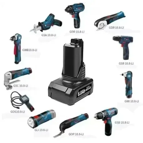 بطارية ليثيوم أيون أصلية 100% 10.8 فولت 12 فولت 6AH قابلة لإعادة الشحن، مناسبة لبوش BAT411 BAT412 BAT412A BAT41 3A #6