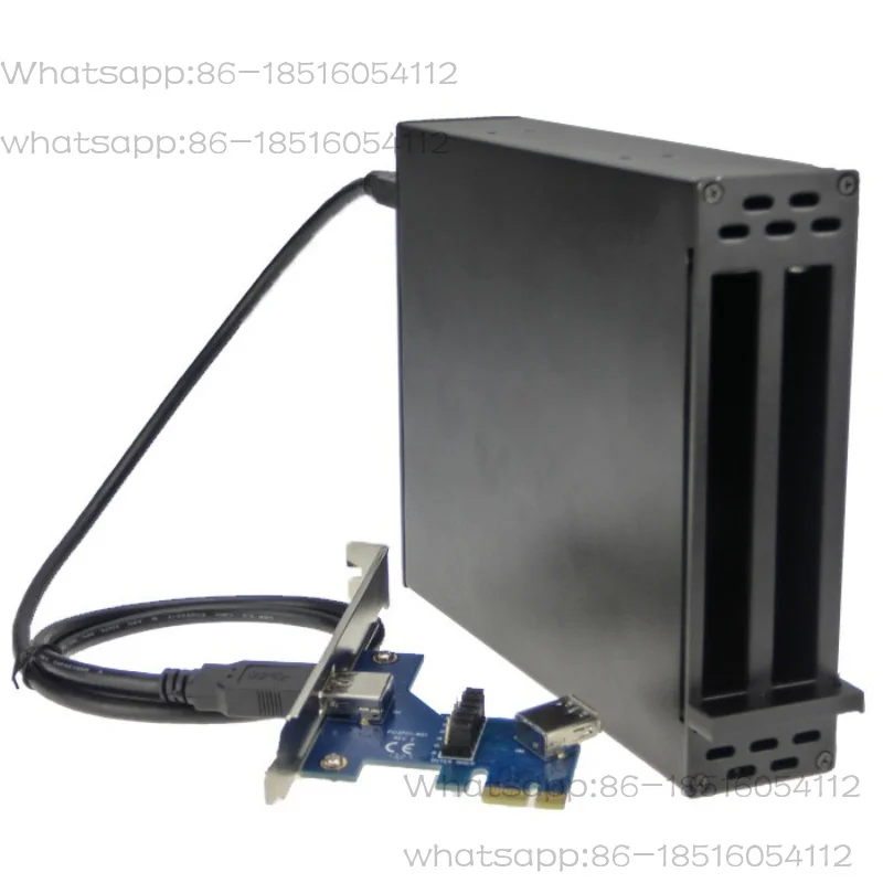 PCIe to 2PCI-e docking station PCIe 1x to PCI-Express 16x graphics card external docking station