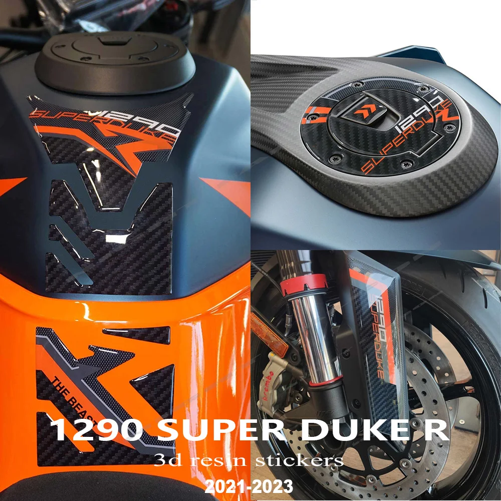 Kit de pegatinas protectoras de resina epoxi 3D para motocicleta, accesorios de Super Duke R 1290-2020, 2022