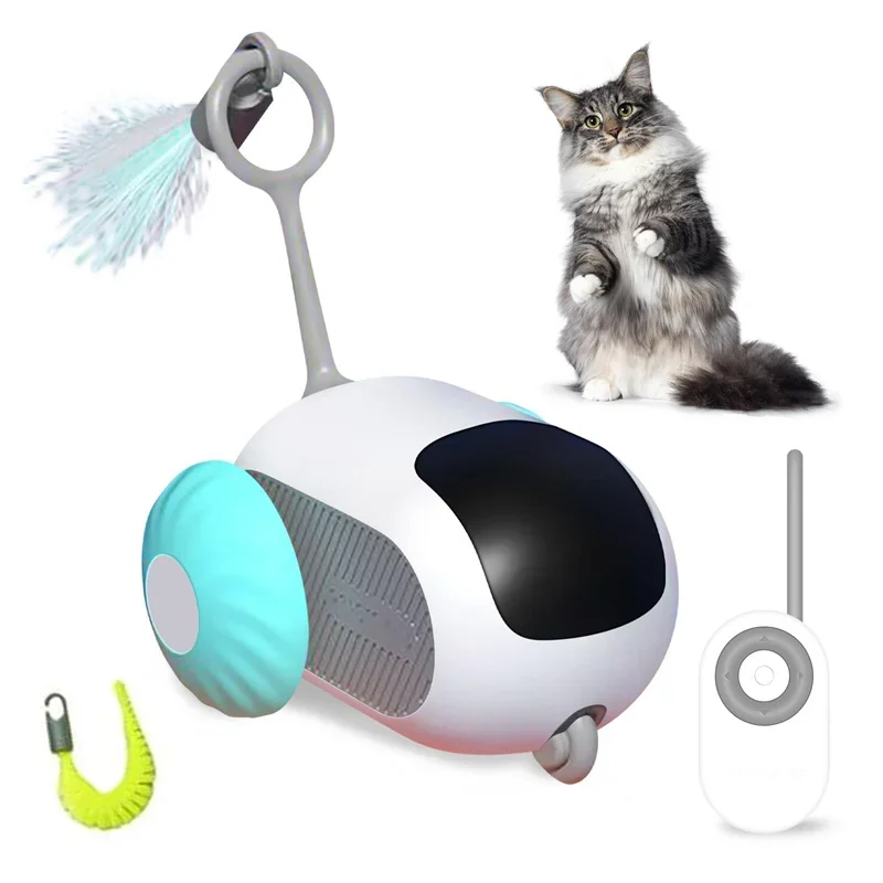 Remote Control Smart Electric Cat Toy, Interactive Cat Toys for Indoor Cats, Gravity Automatic Mobile Car Toy, Mouse Cat Toys