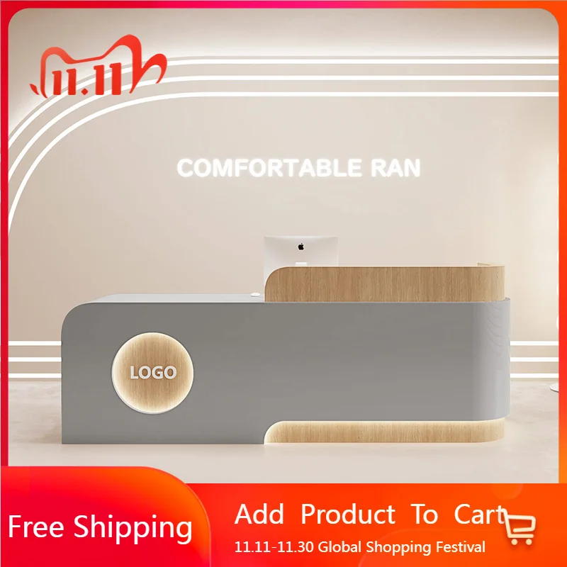 

Design Hotel Reception Desks Display Modern Shop Beauty Bar Luxury Executive Reception Desks Company Bureau Lounge Furniture