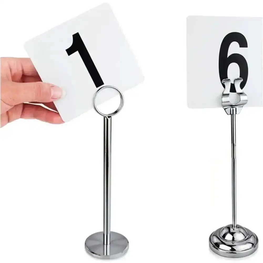 White Plastic Table Marker Number Cards 1-100 Black On White Table Numbers Wedding Restaurant Bar For Banquets Or Poker Tables